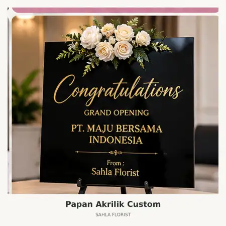 Papan Bunga Akrilik Yahukimo